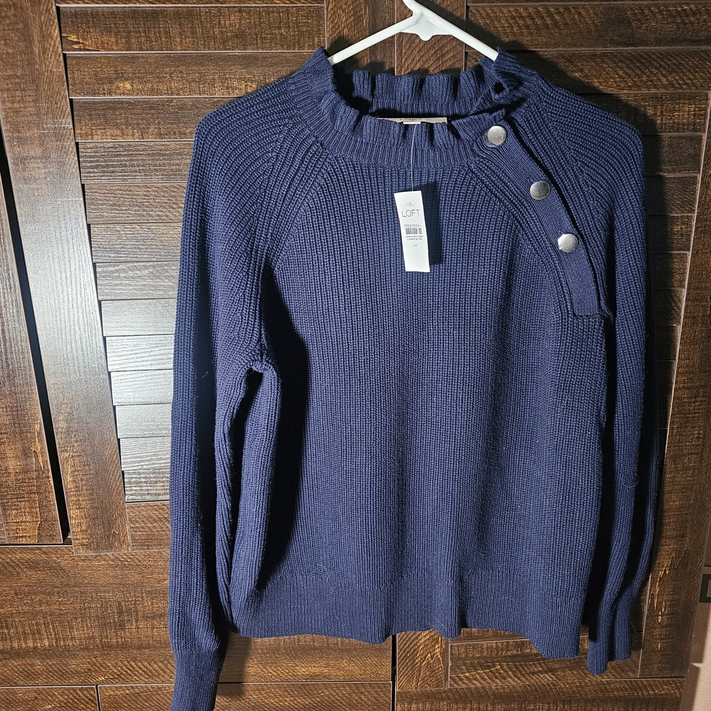 LOFT Women's Navy Sweater